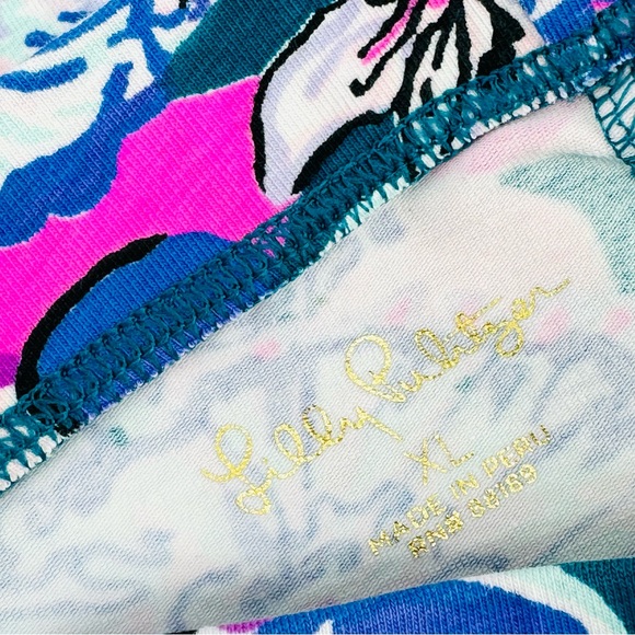 NWOT Lilly Pulitzer Tanzanian Teal Moonlight Garden Vanya Legging - Picture 8 of 9